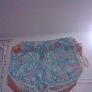 lily paliitzer shorts ruffles